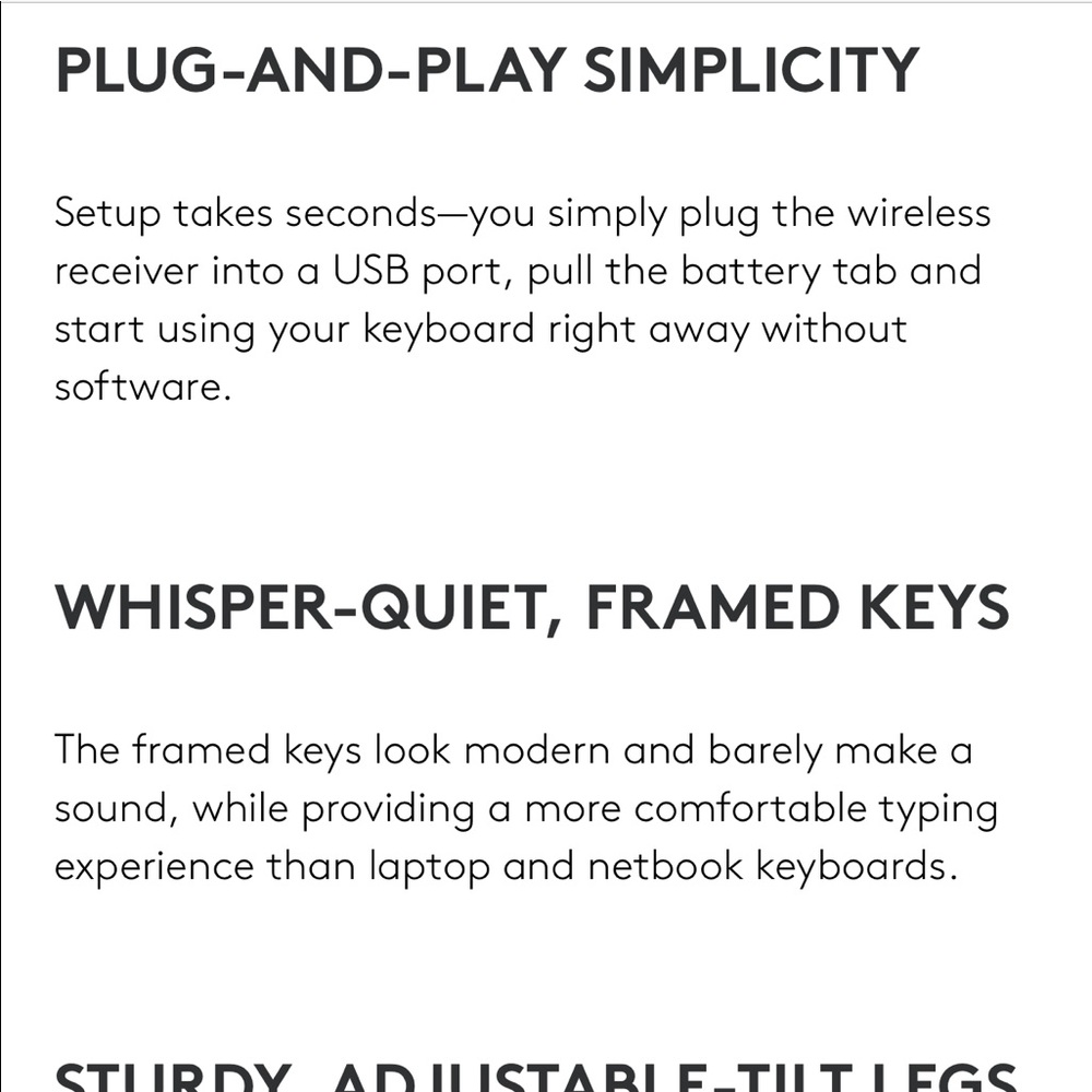 Logitech k360 wireless keyboard - Picture 9 of 16